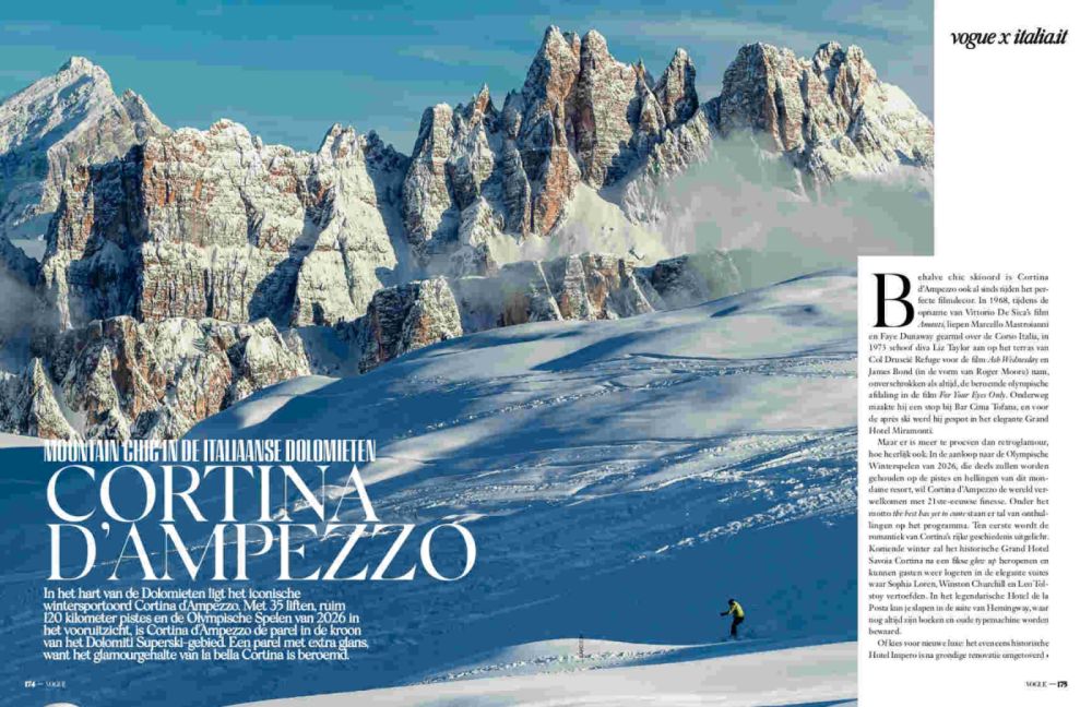 Cortina D'Ampezzo. Chic mountains in the Italian Dolomites - Vogue - Amsterdam